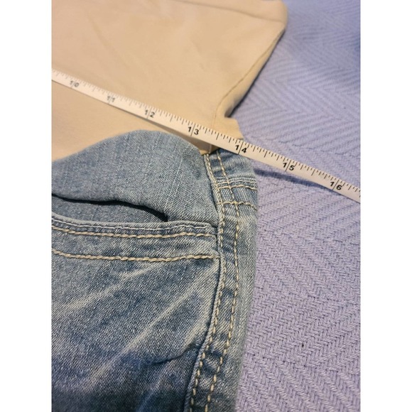 Maternity Bermuda Shorts Women's 28 Denim Pull On Regular Fit 5-Pockets (P6) - Picture 5 of 10